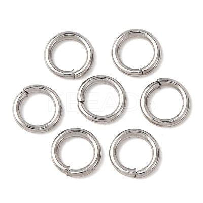 Tarnish Resistant 304 Stainless Steel Open Jump Rings STAS-Q186-02-5x0.8mm-1