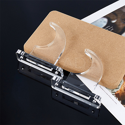 Acrylic Wall Mounted Sword Holder Display AJEW-WH0459-27-1