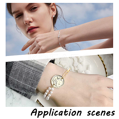 6Pcs 6 Styles Rack Plating Brass Micro Pave Clear Cubic Zirconia Watch Band Clasps ZIRC-OC0001-06-1