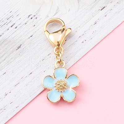 Zinc Alloy Enamel Pendants HJEW-JM00432-03-1