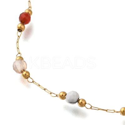 Ion Plating(IP) 304 Stainless Stell Necklaces X-NJEW-H037-03G-1