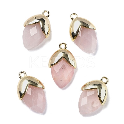 Natural Rose Quartz Pendants G-U019-03A-06-1