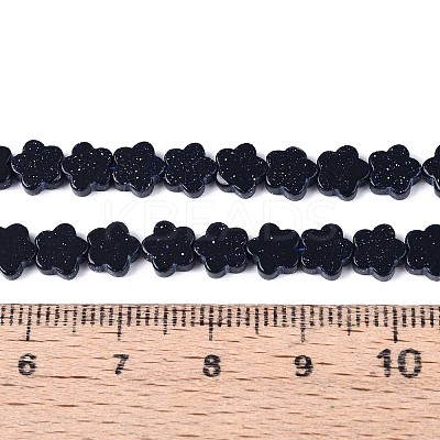 Synthetic Blue Goldstone Beads Strands G-N257-24A-01-1