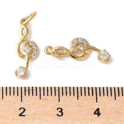 Brass Micro Pave Clear Cubic Zirconia Pendants KK-H449-85D-G-RS-1