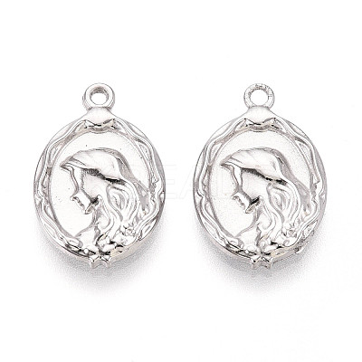 304 Stainless Steel Pendants STAS-T065-75P-1