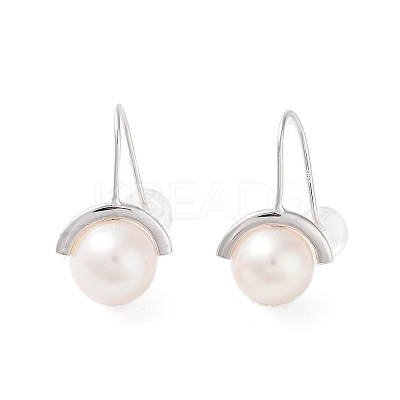 Natural Pearl Dangle Earrings for Women EJEW-C082-13A-P-1