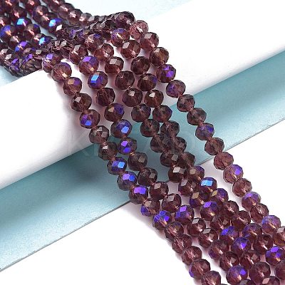 Electroplate Glass Beads Strands X1-EGLA-A034-T4mm-L14-1