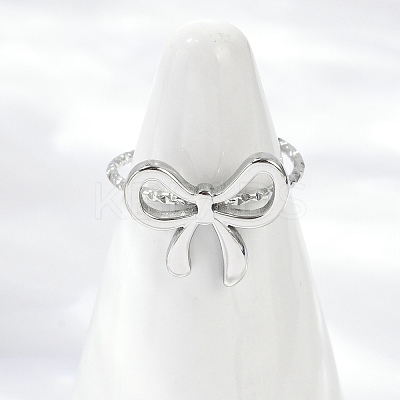 304 Stainless Steel Cuff Rings RJEW-D306-13P-1