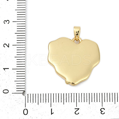 Brass Enamel Pendants KK-U068-13B-06G-1
