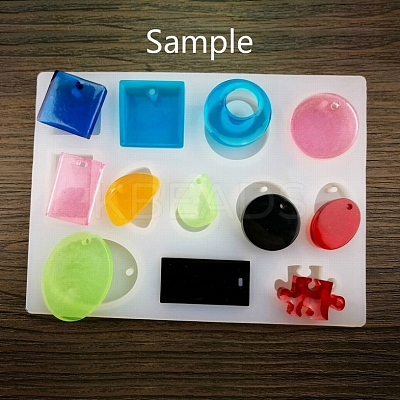 DIY Pendant Silicone Molds X-AJEW-P041-02-1