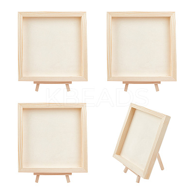 4Pcs Wood DIY Children Craft Picture Frame WOOD-OC0003-69A-1