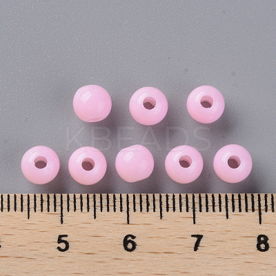 Opaque Acrylic Beads MACR-S370-C6mm-A01-1