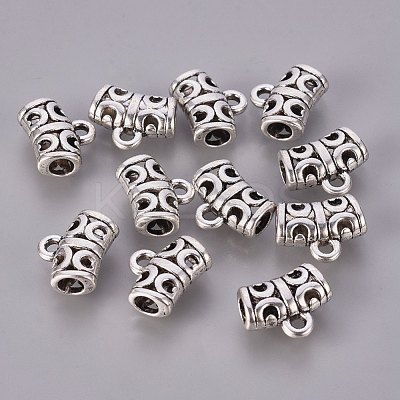Tibetan Style Alloy Hangers TIBEP-QA785-AS-LF-1