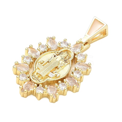 Religion Brass Pave Cubic Zirconia Pendants CU-CBA83A6-01C-G04-1