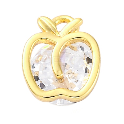 Brass Micro Pave Cubic Zirconia Pendants KK-A240-10G-1