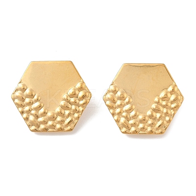 304 Stainless Steel Stud Earrings Findings EJEW-R151-01G-02-1