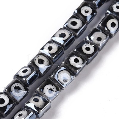 Handmade Porcelain Ceramic Beads Strands LAMP-B021-06-1