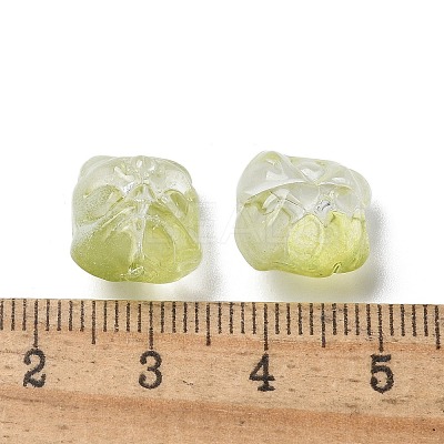 Baking Paint Transparent Glass Beads GLAA-C035-01N-1