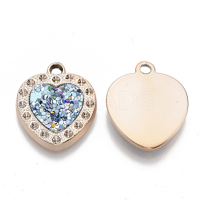 UV Plating Acrylic Pendant Rhinestone Settings X-PACR-R245-12-1