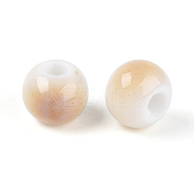 Bright Glazed Porcelain Beads PORC-D300-A16-1