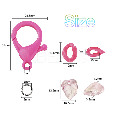 DIY Masks Chains Making Kits DIY-YW0002-74E-1