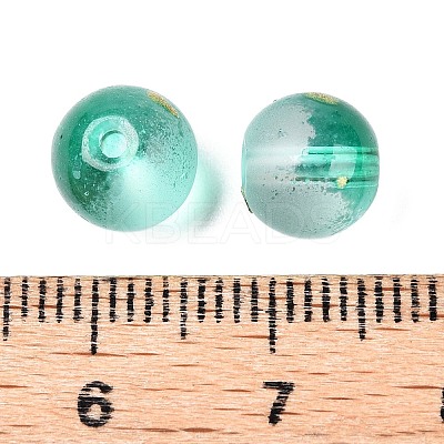 Frosted Baking Paint Glass Beads DGLA-N005-8mm-09-1