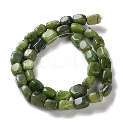 Natural Canadian Jade Beads Strands G-P497-01D-01-1