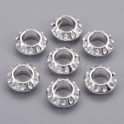 Tibetan Style Alloy European Beads X-TIBEB-EAA386Y-S-FF-1