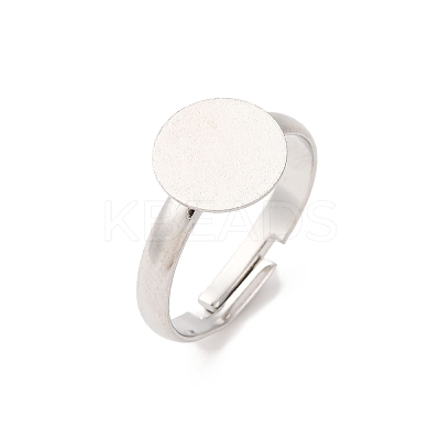 Adjustable Brass Pad Ring Base Findings X-KK-K110-01P-NR-1