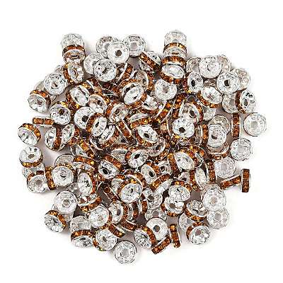 Brass Rhinestone Spacer Beads LS-X-RB-A014-Z8mm-17S-1