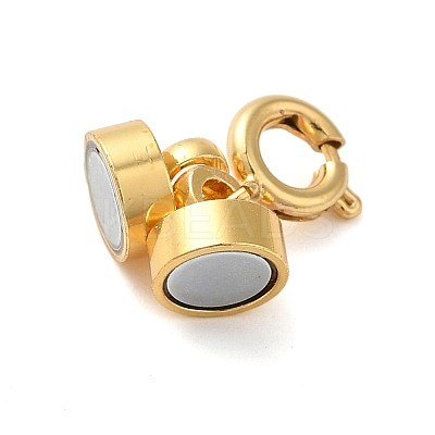 Brass Magnetic Clasps with Springs Clasps KK-NH0002-15G-1