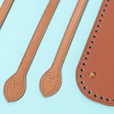 2Pcs Imitation Leather Bag Handles DIY-BBC0002-79A-1