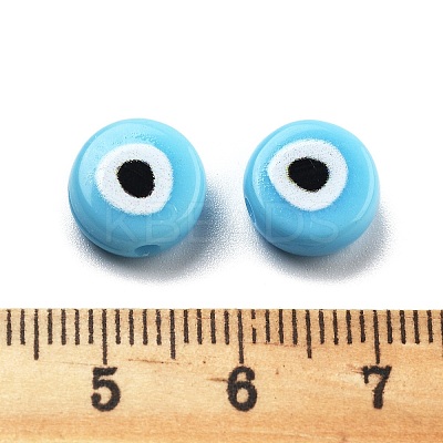 Opaque Printed Acrylic Beads LS-OACR-G038-04E-1