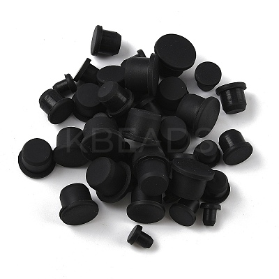 40Pcs 5 Style Silicone Hole Plugs AJEW-GF0008-05B-1