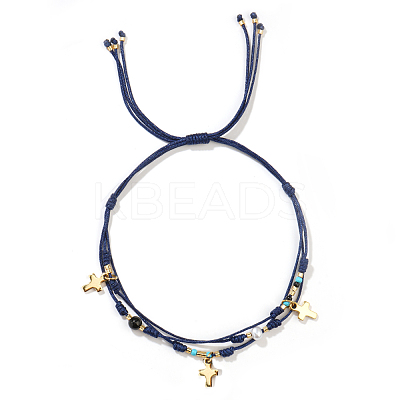 Bohemian Style Nylon Cord Braided Bracelets UV7354-3-1