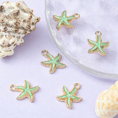 Alloy Enamel Pendants ENAM-YW0002-61B-1