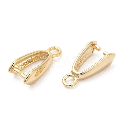 Brass Ice Pick Pinch Bails KK-M250-03G-1