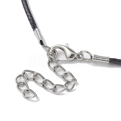 Glass Seed Cross Pendant Necklaces NJEW-MZ00025-02-1