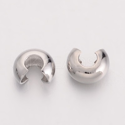 Brass Crimp Beads Covers EC266-1