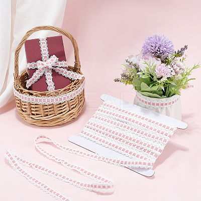 10M 10% Spandex & 90% Nylon Lace Elastic Ribbon OCOR-CY0001-12B-1