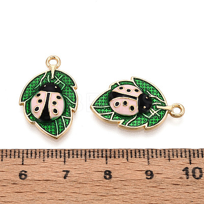 Alloy Enamel Pendants ENAM-N064-13KCG-1