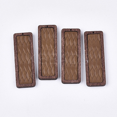 Eco-Friendly Cowhide Leather Big Pendants FIND-S301-30A-02-1