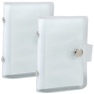 2Pcs PVC Mini Photocard Holder Book AJEW-SP0002-20A-03-1
