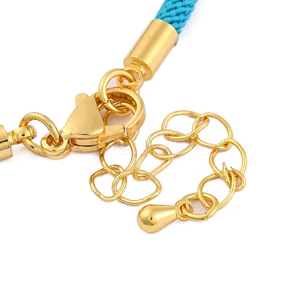 Nylon Cords Bracelet Makings Fit for Connector Charms AJEW-P116-02G-38-1