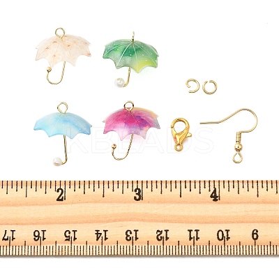 DIY Umbrella Earring Making Kits DIY-FP0001-41-1