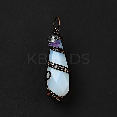Opalite Pointed Big Pendants G-G860-03R-04-1