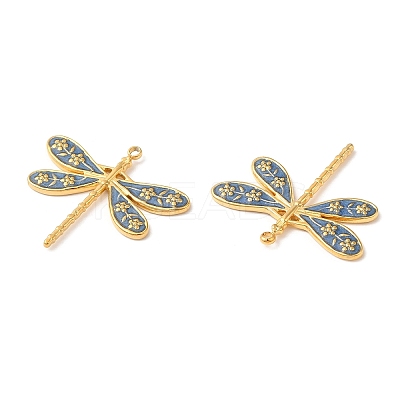 304 Stainless Steel Enamel Pendants STAS-K256-06G-01-1