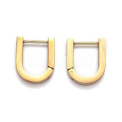 304 Stainless Steel Huggie Hoop Earrings STAS-J033-12B-G-1