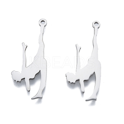 Non-Tarnish 201 Stainless Steel Pendants STAS-B027-29P-1