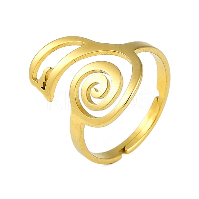 201 Stainless Steel Adjustable Rings for Women RJEW-M008-02G-1